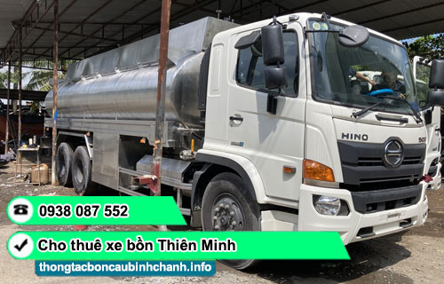 Cho thuê xe chở nước sạch TP.HCM