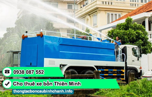 Cho thuê xe chở nước tưới cây tại TP.HCM